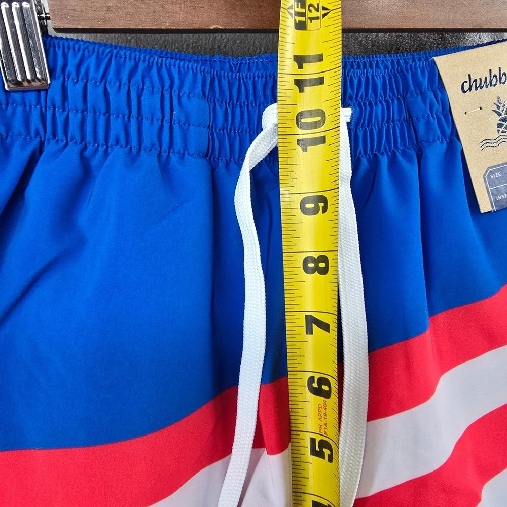 Chubbies Swim Trunk Mens Small Blue The Pump Up The Jams‎ 7